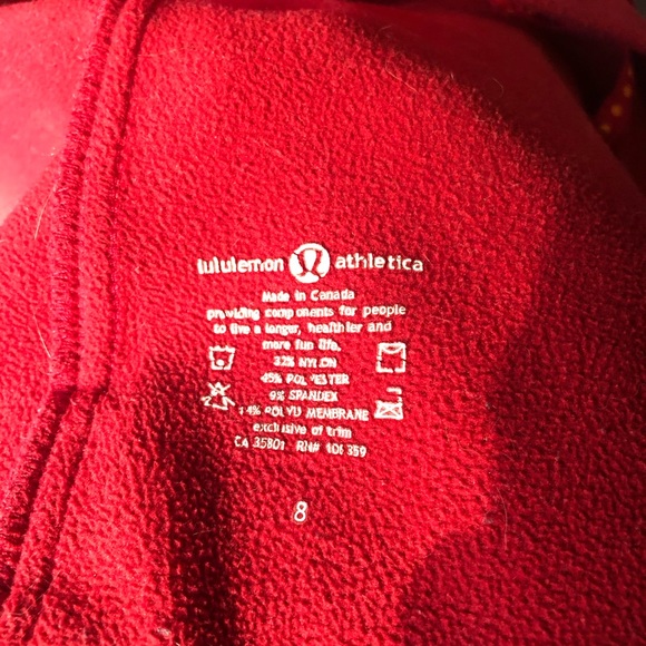 Red Lululemon Jacket - Picture 6 of 6